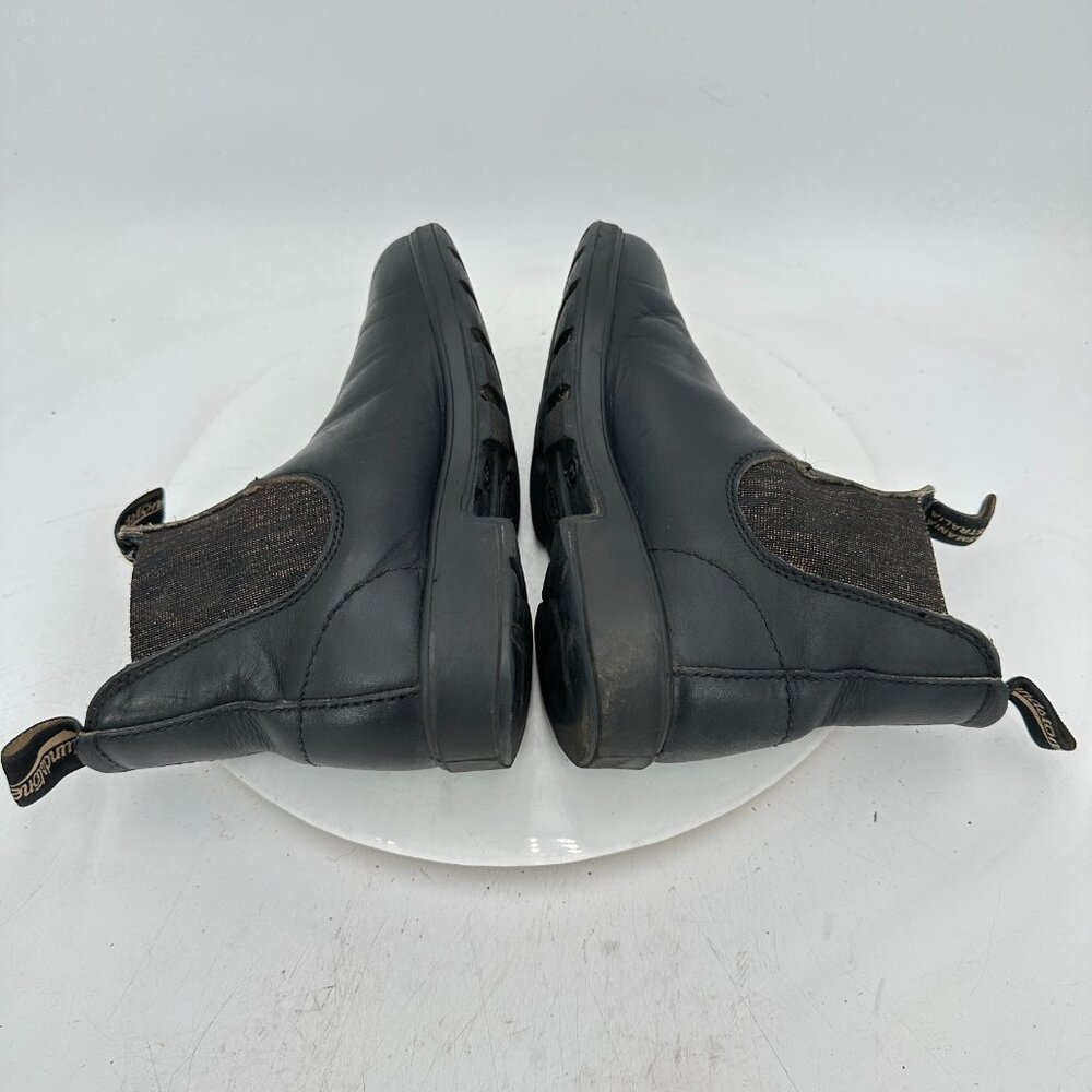 Blundstone Women Size 3 US 6 Black Leather Side Elastic Pull On Chelsea Boot - Picture 6 of 11